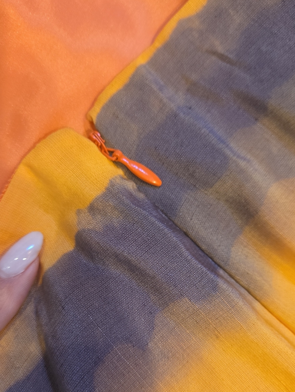 New Dana Buchman Sherbert Multi-Color Pleated Midi Skirt - Picture 5 of 7
